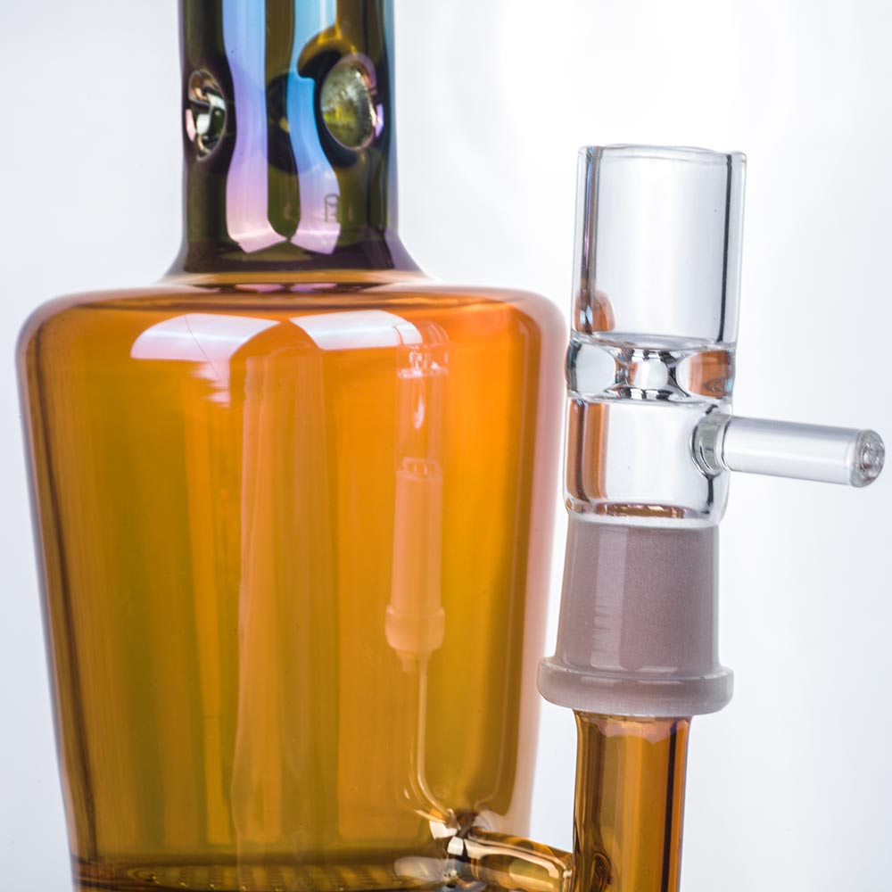 10" Gradient Perc Bong Puffing Bird